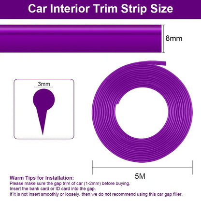 Universal Car Interior Decoration Line Strips