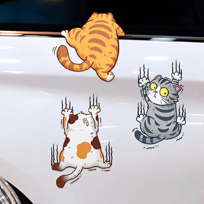 Climbing Cats Car Stickers