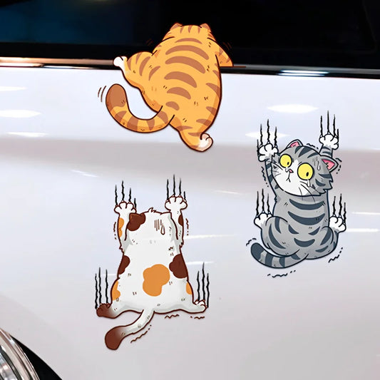 Climbing Cats Car Stickers