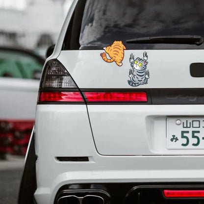 Climbing Cats Car Stickers